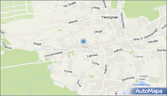 Tenczynek, Chrzanowska, mapa Tenczynek