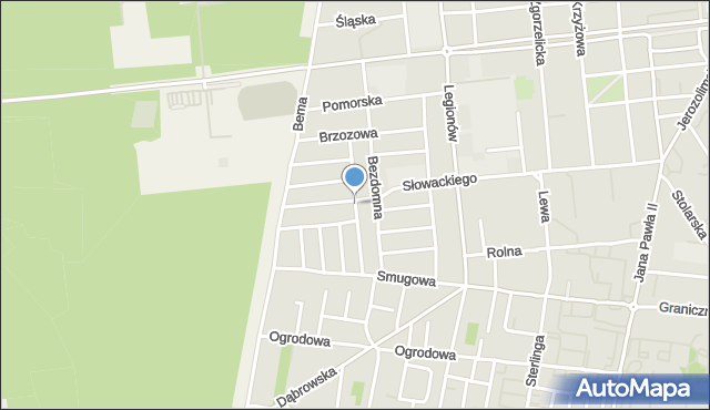 Tomaszów Mazowiecki, Chodkiewicza Jana Karola, hetm., mapa Tomaszów Mazowiecki