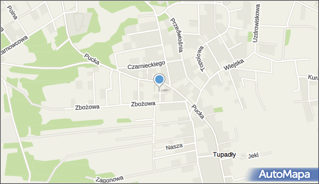 Tupadły gmina Władysławowo, Chabrowa, mapa Tupadły gmina Władysławowo