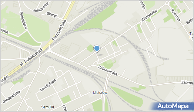 Warszawa, Chemiczna, mapa Warszawy