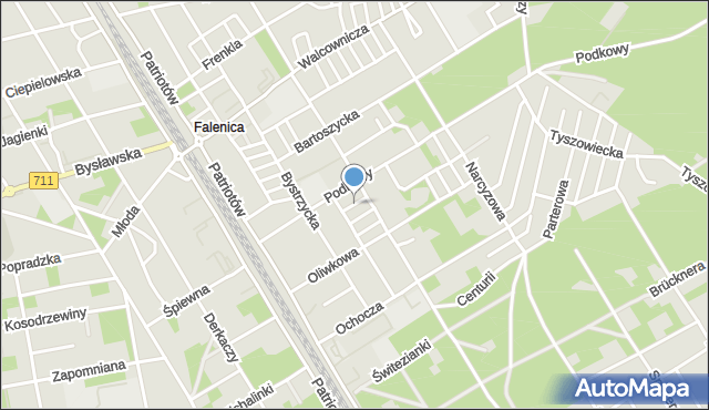 Warszawa, Chorzelska, mapa Warszawy