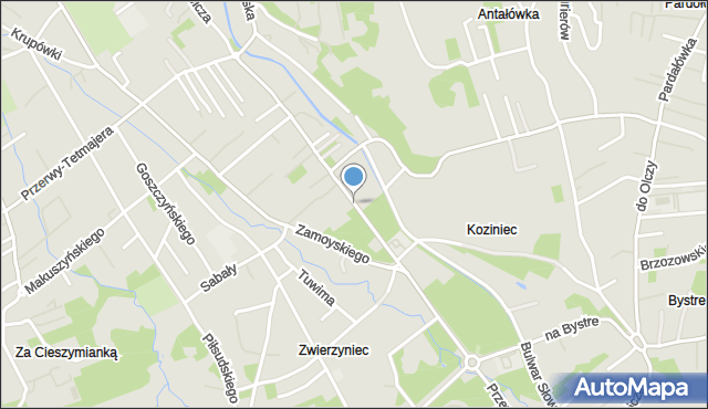 Zakopane, Chałubińskiego Tytusa, mapa Zakopanego