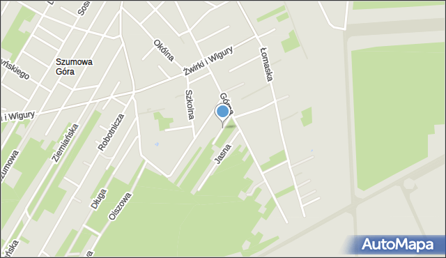 Biała Podlaska, Ciemna, mapa Białej Podlaskiej