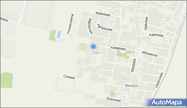 Bielany Wrocławskie, Cicha, mapa Bielany Wrocławskie