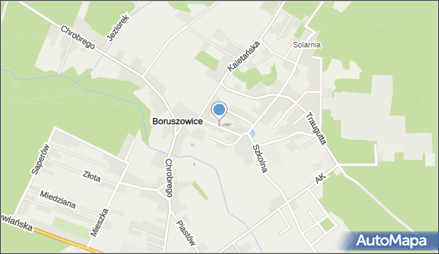 Boruszowice, Cicha, mapa Boruszowice