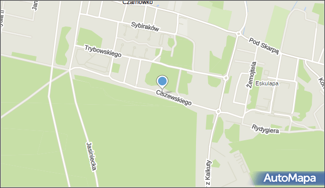 Bydgoszcz, Ciszewskiego Stefana, mapa Bydgoszczy
