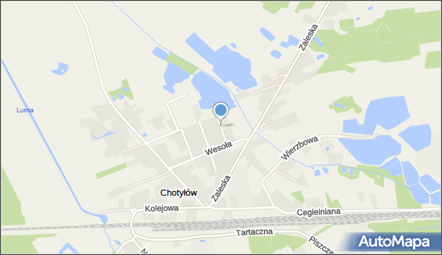 Chotyłów, Cicha, mapa Chotyłów