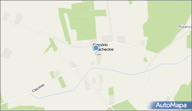 Cieciórki Szlacheckie, Cieciórki Szlacheckie, mapa Cieciórki Szlacheckie