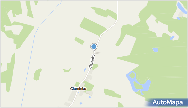 Cieminko, Cieminko, mapa Cieminko