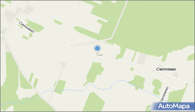 Ciemniewo gmina Czerwonka, Ciemniewo, mapa Ciemniewo gmina Czerwonka