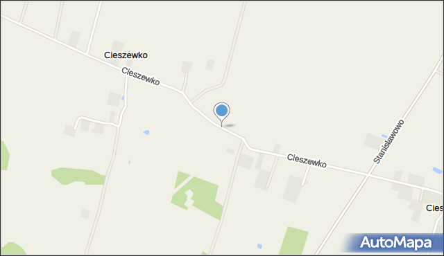 Cieszewko, Cieszewko, mapa Cieszewko