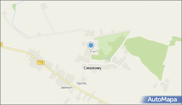 Cieszkowy, Cieszkowy, mapa Cieszkowy