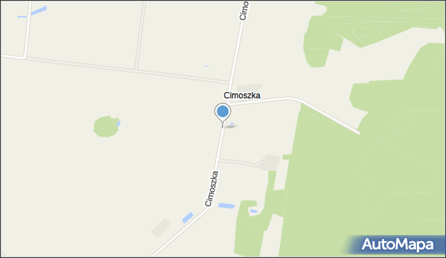 Cimoszka, Cimoszka, mapa Cimoszka