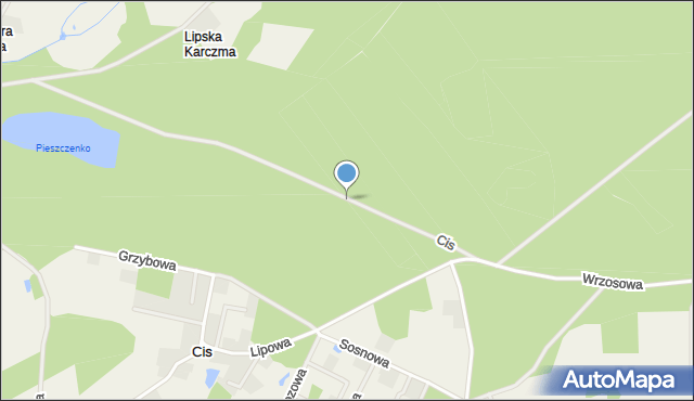 Cis gmina Zblewo, Cis, mapa Cis gmina Zblewo