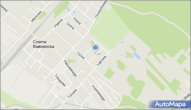 Czarna Białostocka, Ciepła, mapa Czarna Białostocka