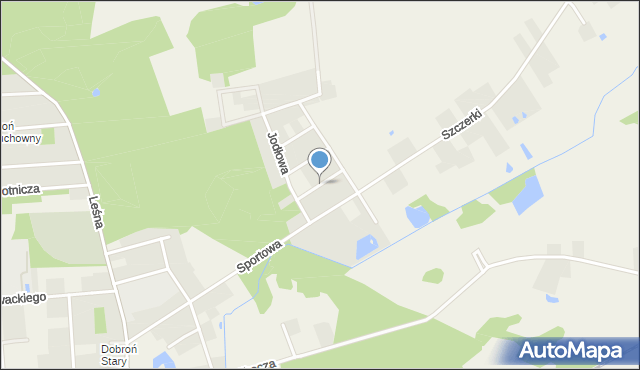 Dobroń, Cisowa, mapa Dobroń