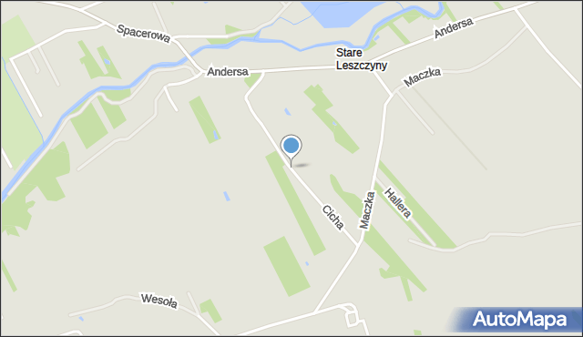 Garwolin, Cicha, mapa Garwolin
