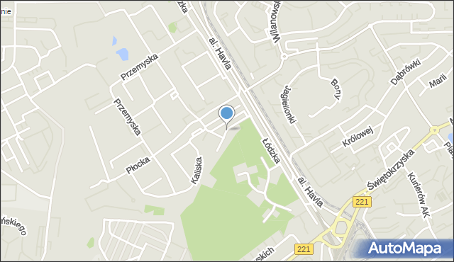 Gdańsk, Ciechanowska, mapa Gdańska