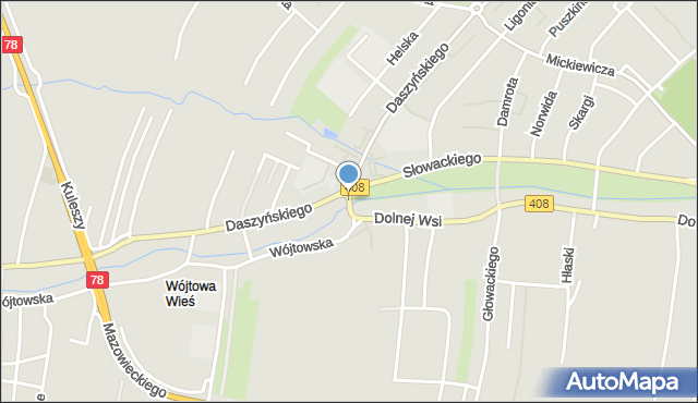 Gliwice, Ciupków, mapa Gliwic