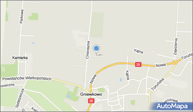 Gniewkowo powiat inowrocławski, Cicha, mapa Gniewkowo powiat inowrocławski