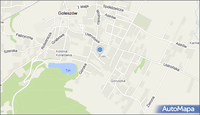 Goleszów powiat cieszyński, Cicha, mapa Goleszów powiat cieszyński