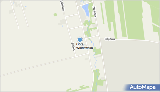 Góra Włodowska, Ciasna, mapa Góra Włodowska