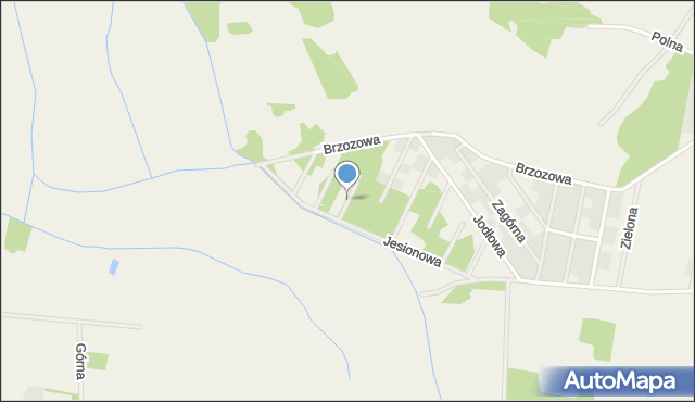 Górki gmina Prószków, Cisowa, mapa Górki gmina Prószków