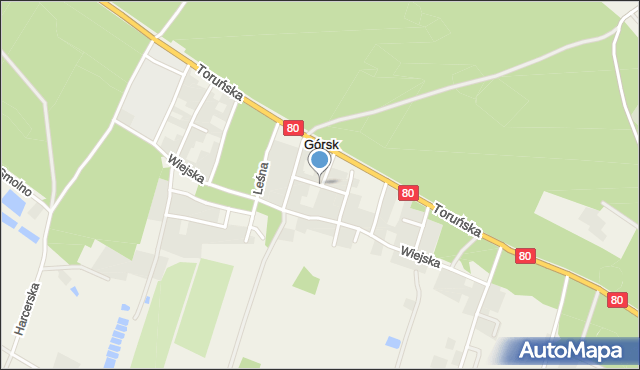 Górsk, Ciasna, mapa Górsk