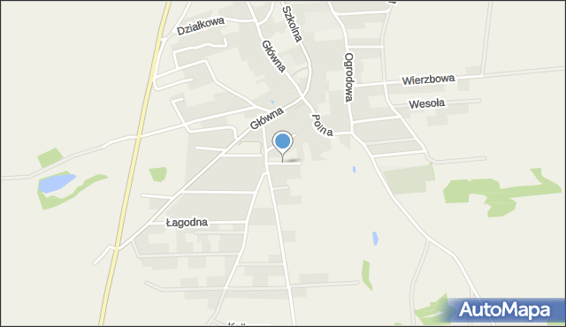 Jaczów, Cisowa, mapa Jaczów