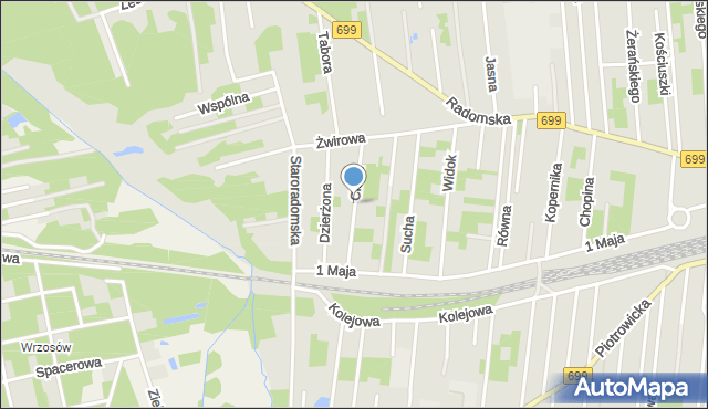 Jedlnia-Letnisko, Cicha, mapa Jedlnia-Letnisko