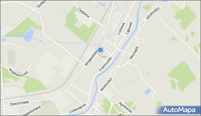 Jelenia Góra, Cicha, mapa Jelenia Góra