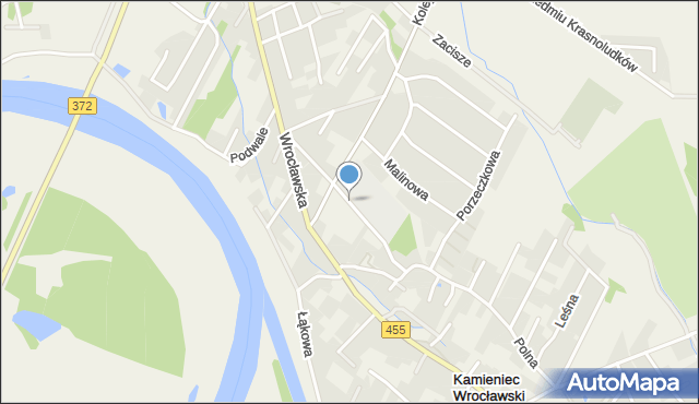 Kamieniec Wrocławski, Cichy Kącik, mapa Kamieniec Wrocławski
