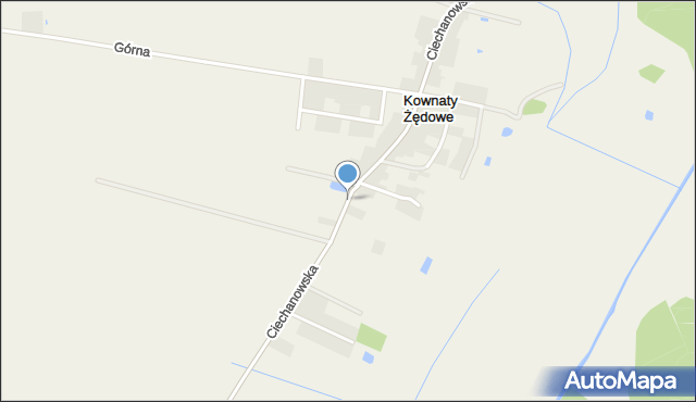 Kownaty Żędowe, Ciechanowska, mapa Kownaty Żędowe