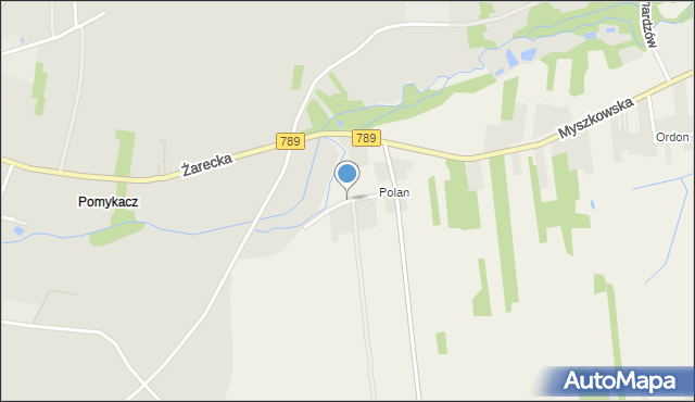 Koziegłówki, Cicha, mapa Koziegłówki