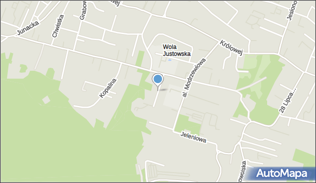 Kraków, Cisowa, mapa Krakowa