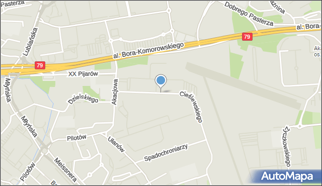 Kraków, Cieślewskiego Ernesta, mapa Krakowa