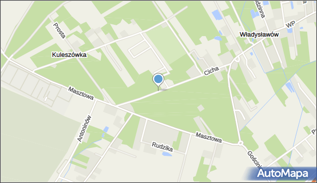 Kuleszówka, Cicha, mapa Kuleszówka