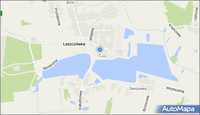 Łaszczówka, Cicha, mapa Łaszczówka