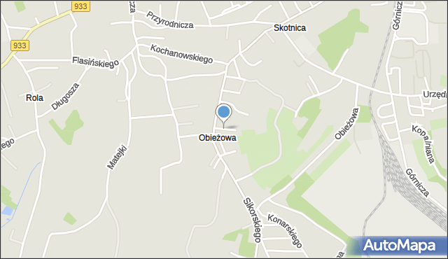 Libiąż, Ciepła, mapa Libiąż