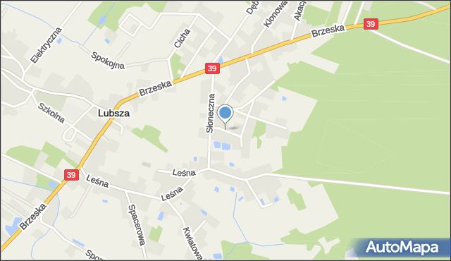 Lubsza powiat brzeski, Cisowa, mapa Lubsza powiat brzeski