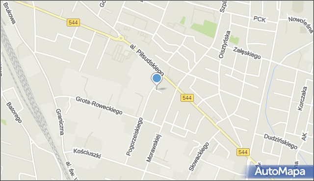 Mława, Cicha, mapa Mława