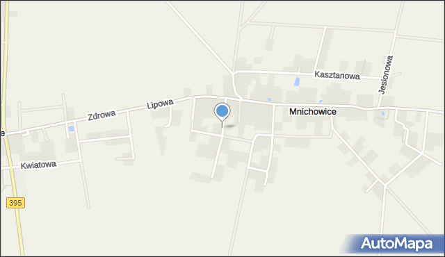 Mnichowice gmina Żórawina, Cisowa, mapa Mnichowice gmina Żórawina