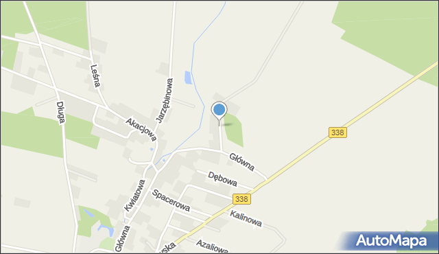 Mojęcice, Cicha, mapa Mojęcice