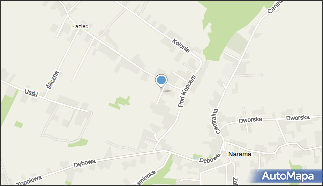 Narama, Cicha, mapa Narama