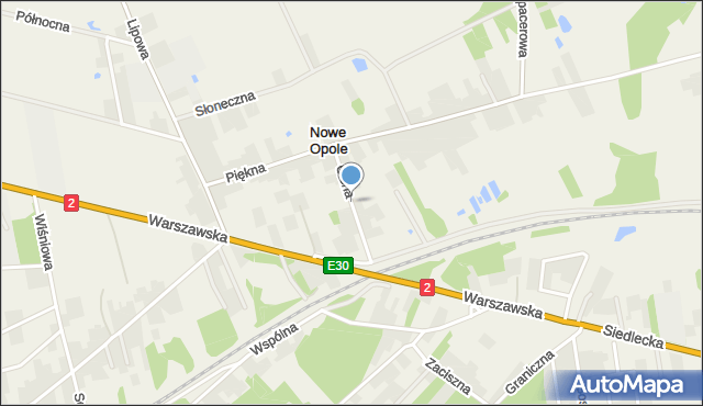Nowe Opole, Cicha, mapa Nowe Opole