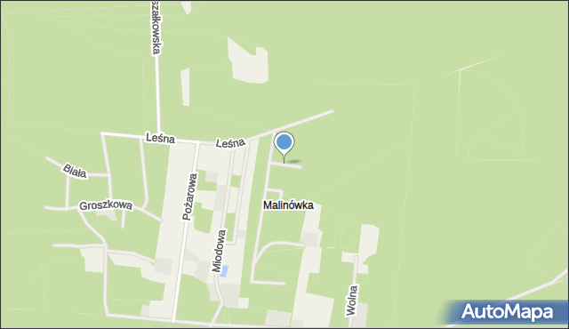 Ostrybór, Cichy Zakątek, mapa Ostrybór