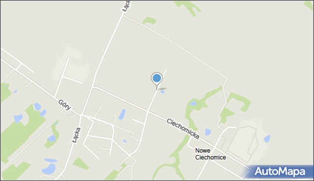 Płock, Ciechomskiego Michała, mapa Płock