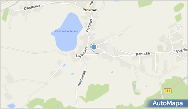 Prokowo, Cicha, mapa Prokowo