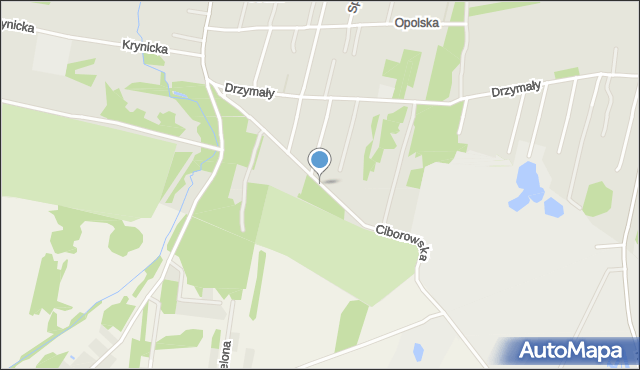 Radom, Ciborowska, mapa Radomia