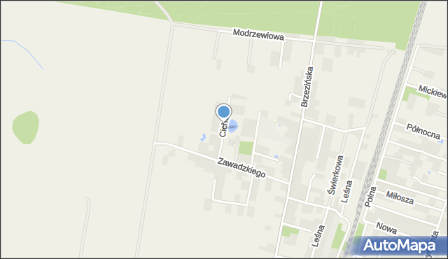 Rokiciny-Kolonia, Cicha, mapa Rokiciny-Kolonia